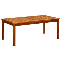 vidaXL tömör akácfa kerti dohányzóasztal 110 x 60 x 45 cm