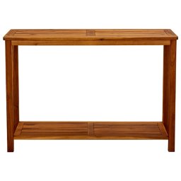 vidaXL tömör akácfa kerti tálalóasztal 110 x 40 x 75 cm
