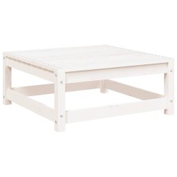 vidaXL fehér tömör fenyőfa kerti lábtartó 70 x 70 x 30 cm