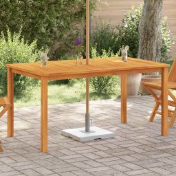vidaXL tömör akácfa kerti asztal 150 x 90 x 74 cm
