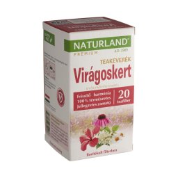 Naturland Virágoskert filteres gyógynövény teakeverék 20x1,5g