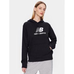 New Balance Pulóver WT31533 Fekete Relaxed Fit
