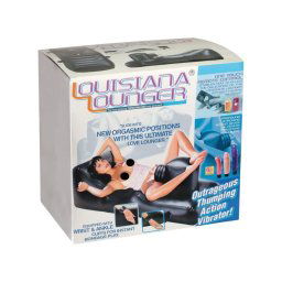 Louisiana Lounger - szexgép beépített vibrátorral (fekete)