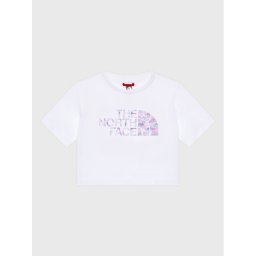 The North Face Póló Crop Easy NF0A83EU Fehér Regular Fit