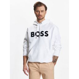 Boss Pulóver 50485316 Fehér Oversize