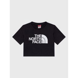 The North Face Póló Crop Easy NF0A83EU Fekete Regular Fit