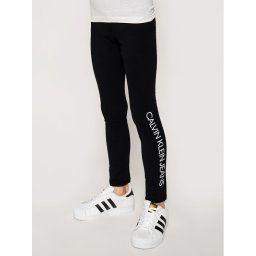 Calvin Klein Jeans Leggings Logo IG0IG00740 Fekete Slim Fit