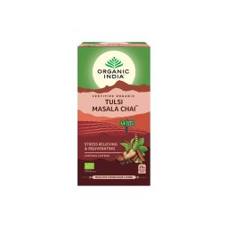 Tulsi MASALA CHAI, filteres bio tea, 25 filter - Organic India