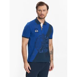 La Martina Pólóing VMP304 PK097 Kék Regular Fit