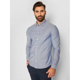 Tommy Jeans Ing Oxford DM0DM09594 Kék Slim Fit