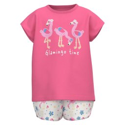 NAME IT Póló és rövidnadrág 13215114 Rózsaszín Regular Fit