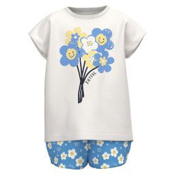 NAME IT Póló és rövidnadrág 13215114 Fehér Regular Fit