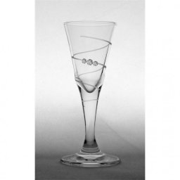 Üveg pohár swarovski dísszel likőr 25ml (6 db/szett)