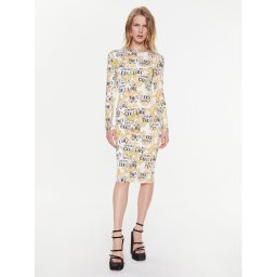 Versace Jeans Couture Hétköznapi ruha Print Logo 74HAO938 Fehér Slim Fit