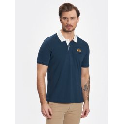 La Martina Pólóing VMP600 PK097 Sötétkék Regular Fit