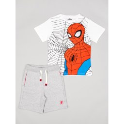 Zippy Póló és rövidnadrág Spider-Man ZKBAP0602 23002 Fehér Regular Fit