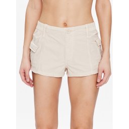 BDG Urban Outfitters Szövet rövidnadrág BDG SUMMER Y2K SHORT 76476308 Ekru Regular Fit