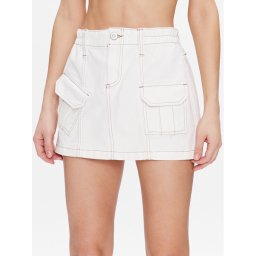 BDG Urban Outfitters Miniszoknya BDG Y2K DENIM SKIRT WHITE 76471838 Fehér Feminine Fit