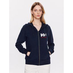 Helly Hansen Pulóver Logo 33994 Sötétkék Regular Fit