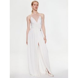 Elisabetta Franchi Estélyi ruha AB-430-32E2-V700 Fehér Regular Fit