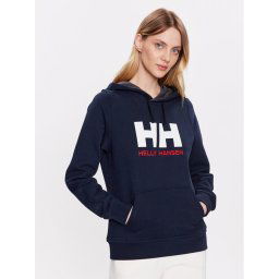 Helly Hansen Pulóver Logo 33978 Sötétkék Regular Fit