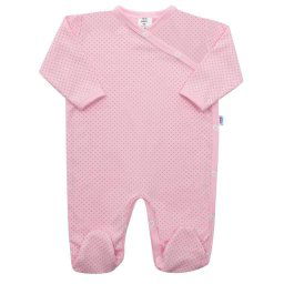 Baba pamut kezeslábas oldalsó bekapcsolássa New Baby Lovely pöttyök