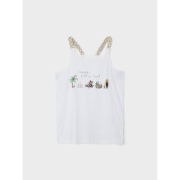 NAME IT Felső 13214959 Fehér Slim Fit
