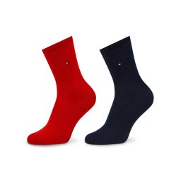 Tommy Hilfiger 2 pár hosszú szárú női zokni 371221 Piros