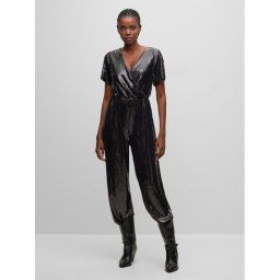 Boss Kezeslábas C_Eseca 50483693 Fekete Relaxed Fit