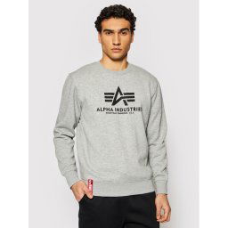 Alpha Industries Pulóver Basic Sweater 178302 Szürke Regular Fit