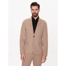 Lindbergh Zakó 30-32035 Bézs Slim Fit