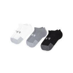 Under Armour 3 pár unisex bokazokni Heatgear No Show Sock 1346755-035 Szürke
