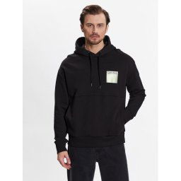 Calvin Klein Pulóver Element Photo Back Comf Hoodie K10K111344 Fekete Regular Fit