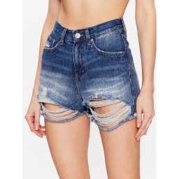 BDG Urban Outfitters Farmer rövidnadrág BDG ALINE SHORT RIPS 76831809 Kék Regular Fit