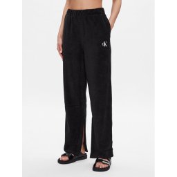 Calvin Klein Swimwear Kötött nadrág KW0KW02094 Fekete Relaxed Fit