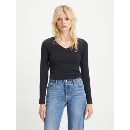 Levi's® Póló Baby Tee A48910000 Fekete Slim Fit