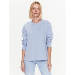 Calvin Klein Curve Pulóver Inclu Micro Logo K20K205472 Kék Regular Fit