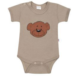 Baba body rövid ujjú New Baby BrumBrum latte
