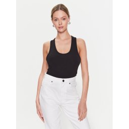 Calvin Klein Felső Modal Rib Tank K20K205546 Fekete Slim Fit