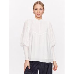 Bruuns Bazaar Blúz Viola Leah BBW3155 Fehér Regular Fit