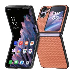 JSM CARBON Műanyag borítás Oppo Find N2 Flip barna