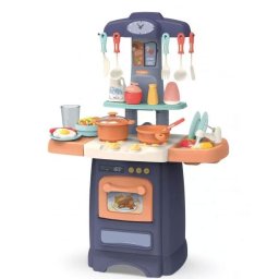 Mama Kiddies 29 részes 62 cm magas Fashion Kitchen babakonyha szett kék színben - világítás, hangok, vízcsap