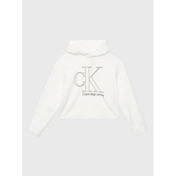 Calvin Klein Jeans Pulóver Reveal Monogram IG0IG01934 Fehér Regular Fit