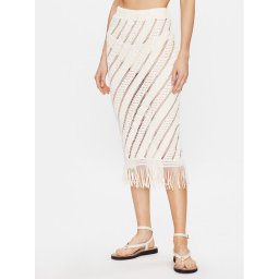 Seafolly Midi szoknya Marrakesh 54847-SK Ekru Slim Fit