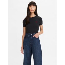 Levi's® Póló Baby Tee 376970001 Fekete Regular Fit