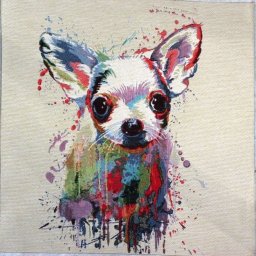 CSIVAVA 1, kutya mintás jacquard párna panel