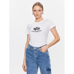 Alpha Industries Póló New Basic 196051 Fehér Regular Fit