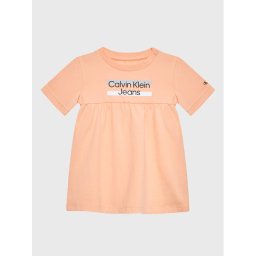 Calvin Klein Jeans Hétköznapi ruha Hero Logo IN0IN00065 Narancssárga Regular Fit