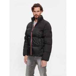 Tommy Hilfiger Pehelykabát Tech Stand Collar MW0MW27586 Fekete Regular Fit