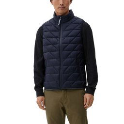 s.Oliver Mellény 2125741 Sötétkék Regular Fit